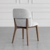 Nadine Shale Fabric Dining Chair - Back