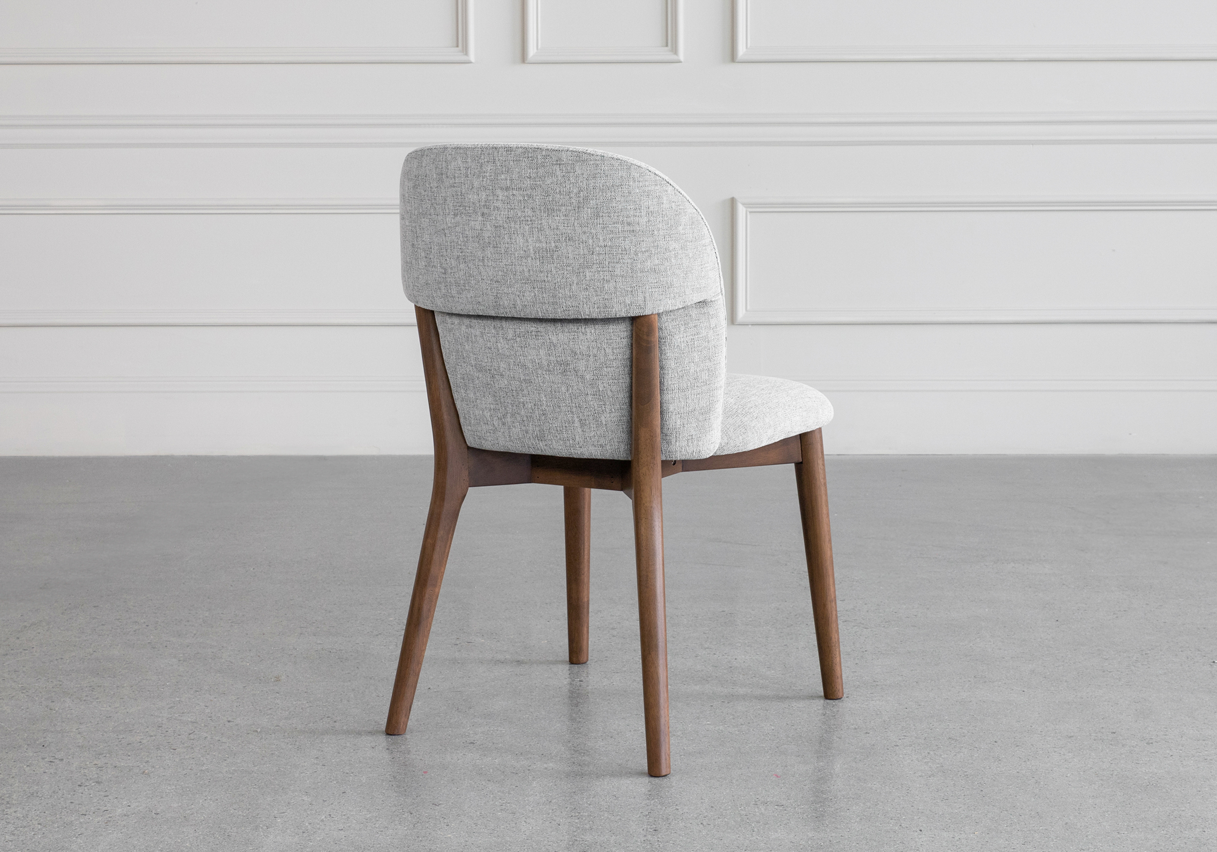 Nadine Shale Fabric Dining Chair Back Nadine Shale Fabric Dining Chair Back