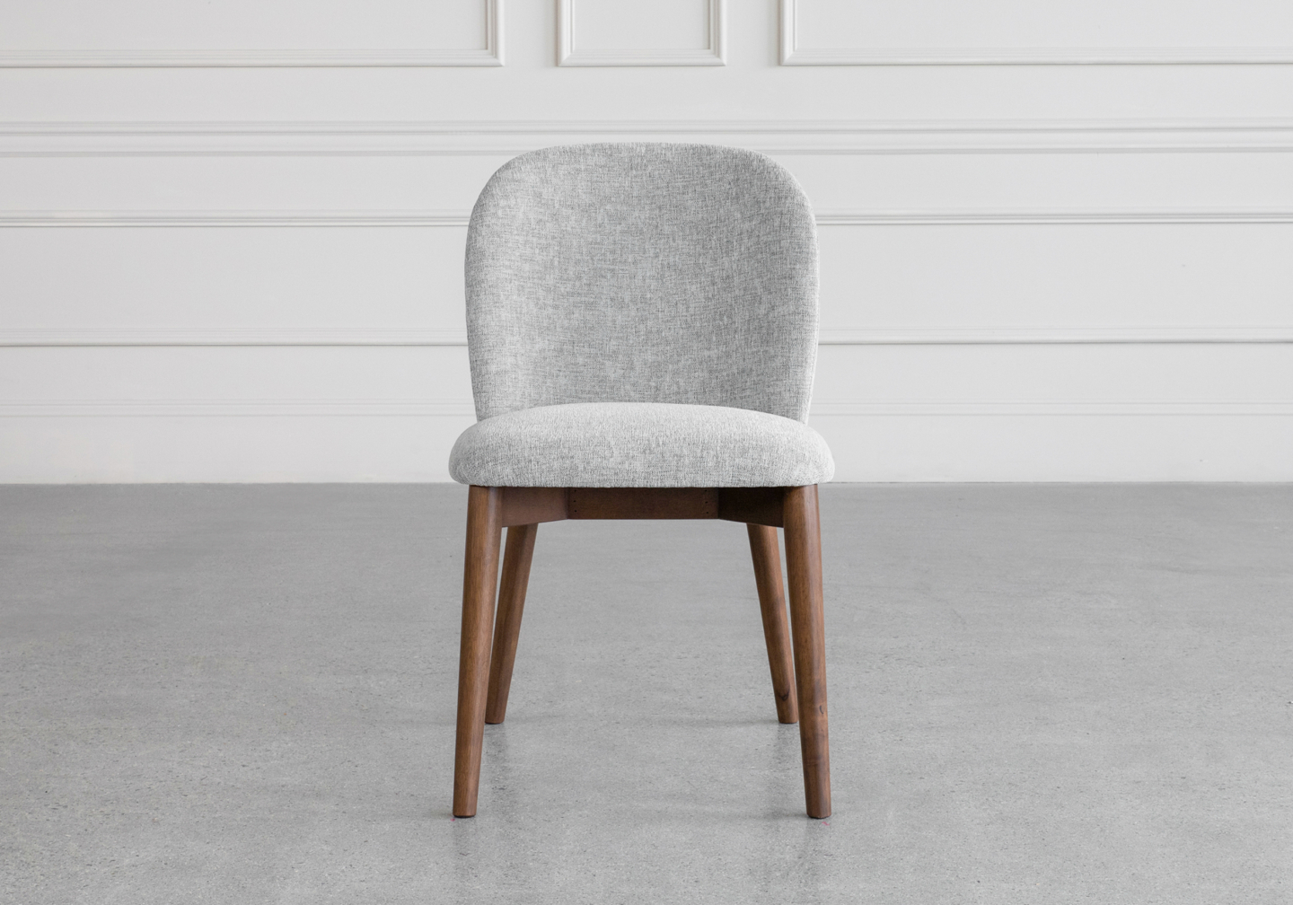 Nadine Shale Fabric Dining Chair Front