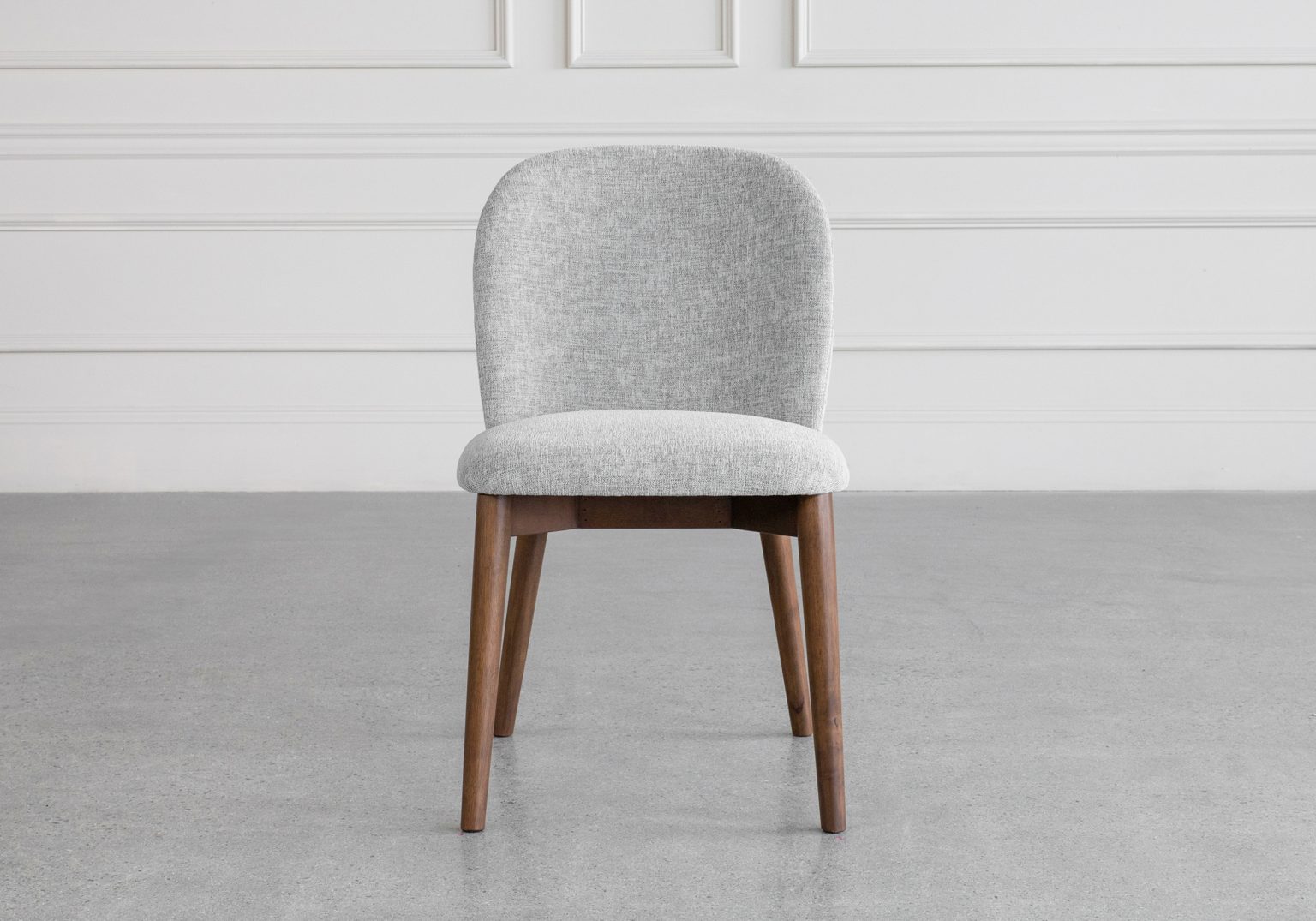 Nadine Shale Fabric Dining Chair Front