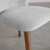 Nadine Shale Fabric Dining Chair - Seat