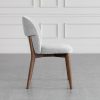 Nadine Shale Fabric Dining Chair - Side