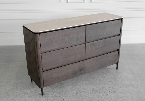Phoenix Brown Oak Double Dresser