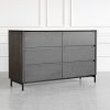 Phoenix Brown Oak Double Dresser - Angle