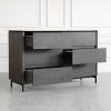 Phoenix Brown Oak Double Dresser - Drawers