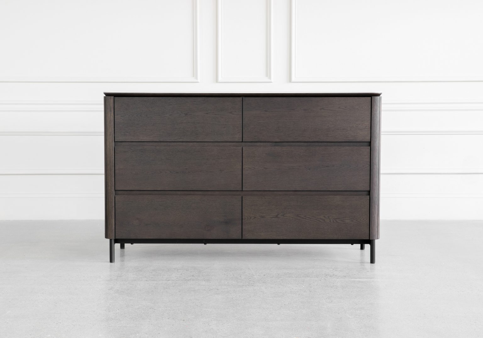 Phoenix Brown Oak Double Dresser Front