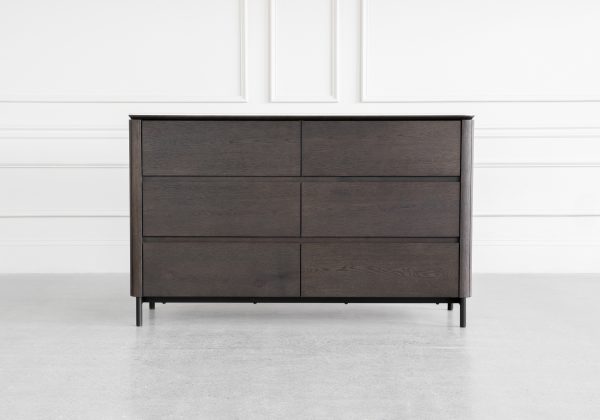 Phoenix Brown Oak Double Dresser - Front