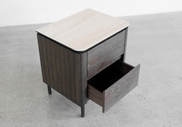 Phoenix Brown Oak Nightstand - Details