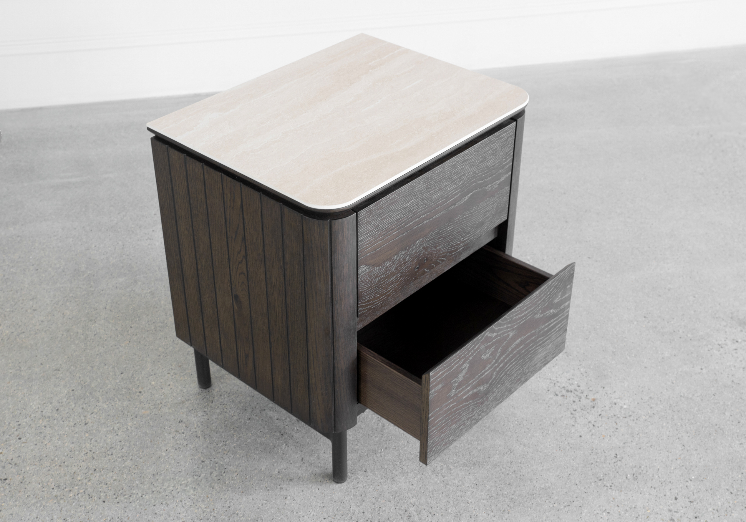 Phoenix Brown Oak Nightstand Details Phoenix Brown Oak Nightstand Details