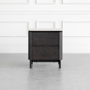 Phoenix Brown Oak Nightstand - Front