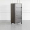 Phoenix Brown Oak Veneer Tallboy - Angle