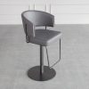 Roger Grey Vinyl Counter Stool