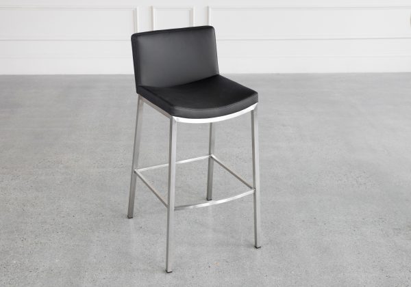 Royce Black 80 Vinyl Barstool