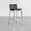 Royce Black 80 Vinyl Barstool - Angle