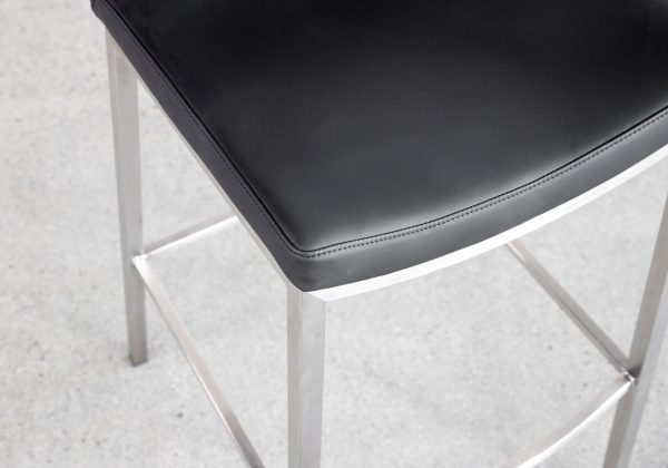 Royce Black 80 Vinyl Barstool - Details