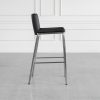 Royce Black 80 Vinyl Barstool - Side