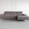 Sergio Brown L83 Leather SR Sectional Sofa - Front