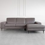Sergio Brown L83 Leather SR Sectional Sofa Front