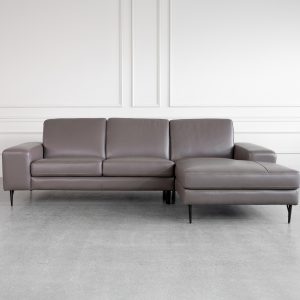 Sergio Brown L83 Leather SR Sectional Sofa - Front