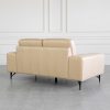 Sergio Mount L97 Leather Loveseat - Back