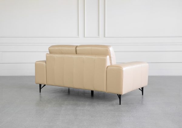 Sergio Mount L97 Leather Loveseat - Back
