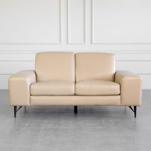 Sergio Mount L97 Leather Loveseat - Front