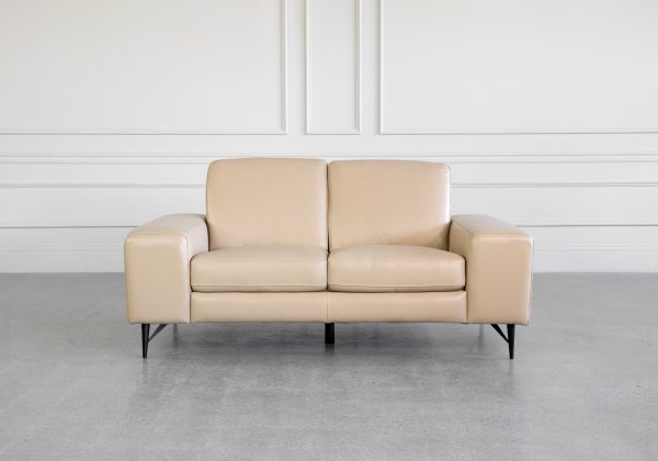Sergio Mount L97 Leather Loveseat - Front