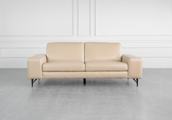 Sergio Mount L97 Leather Sofa - Front