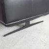 Viola Black Leather SL Sectional - Legs