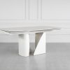 Zamora Ceramic Dining Table - Angle