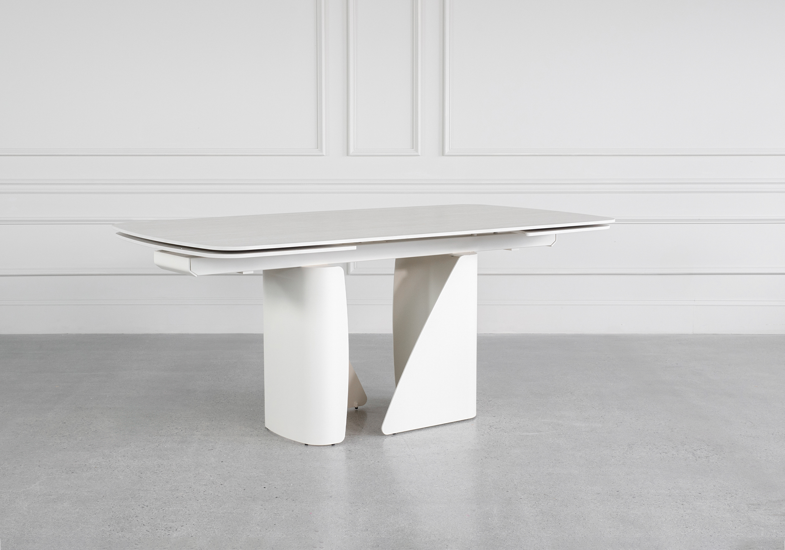 Zamora Ceramic Dining Table Angle