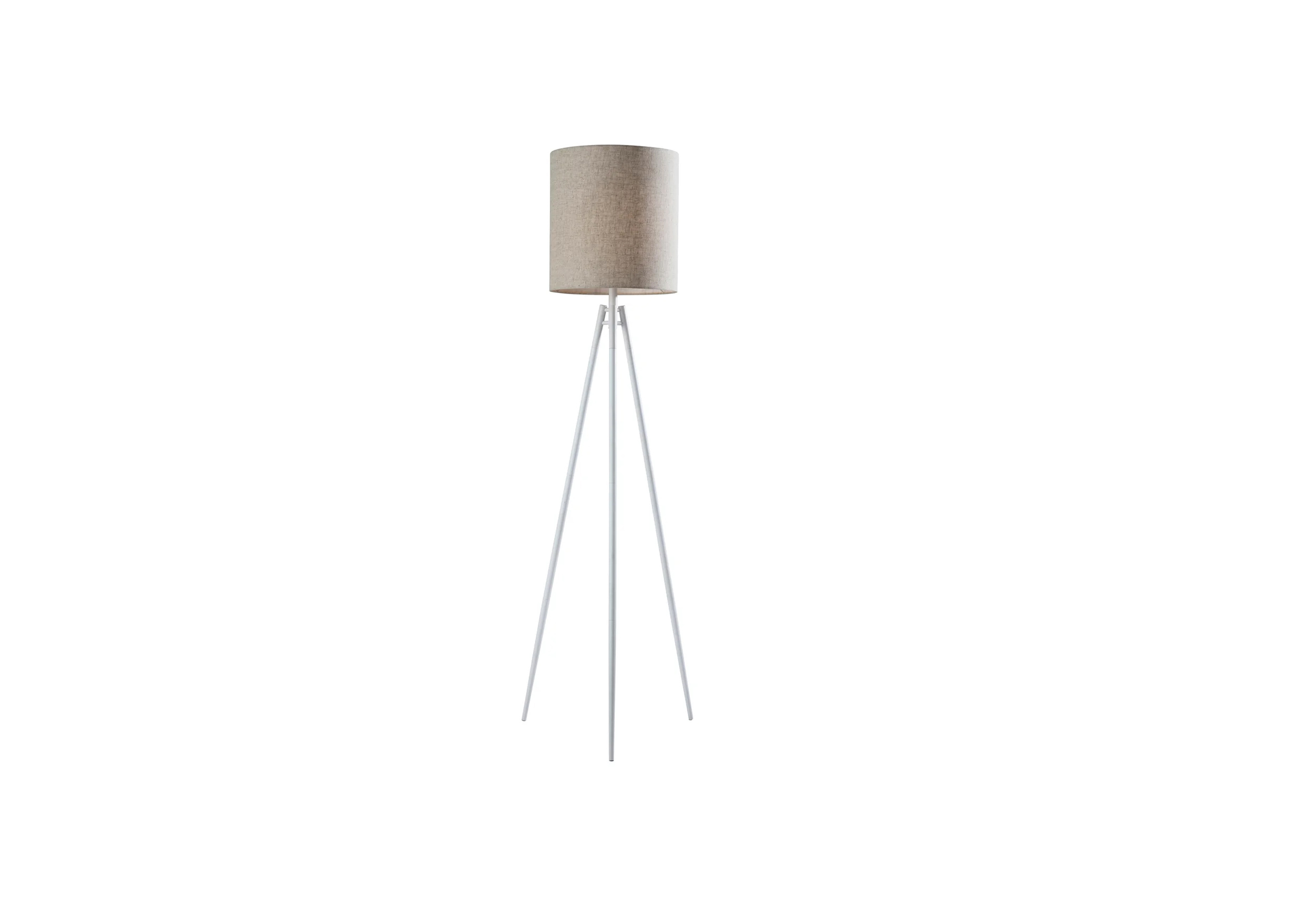 glenwood white floor lamp featured