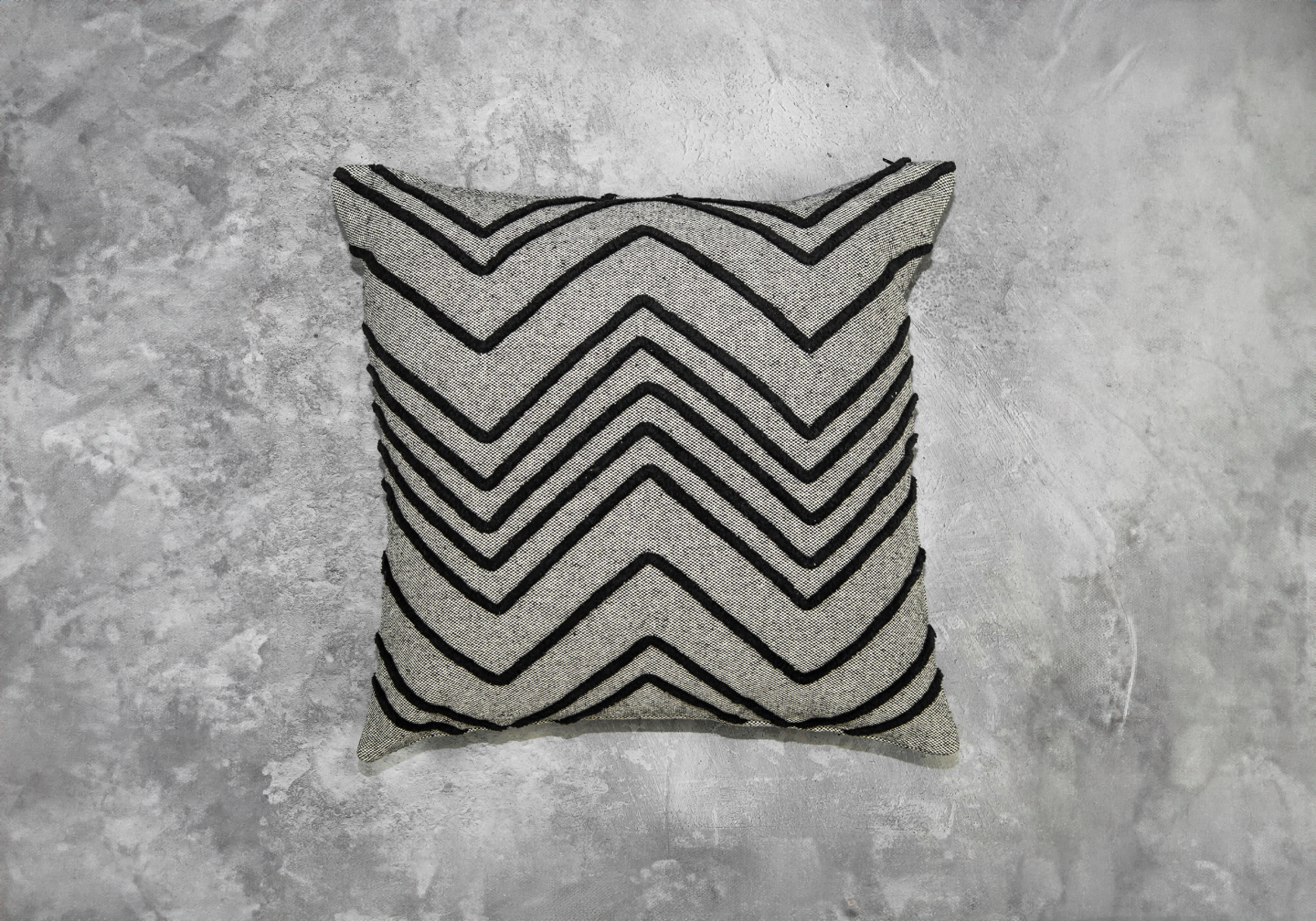 Chevron Grey Pillow Top