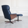 Milan Recliner Midnight Blue Back 1