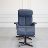 Milan Recliner Midnight Blue Front 1