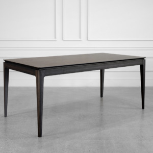 Alexander Smoked Oak Dining Table - Angle Alexander Smoked Oak Dining Table - Angle