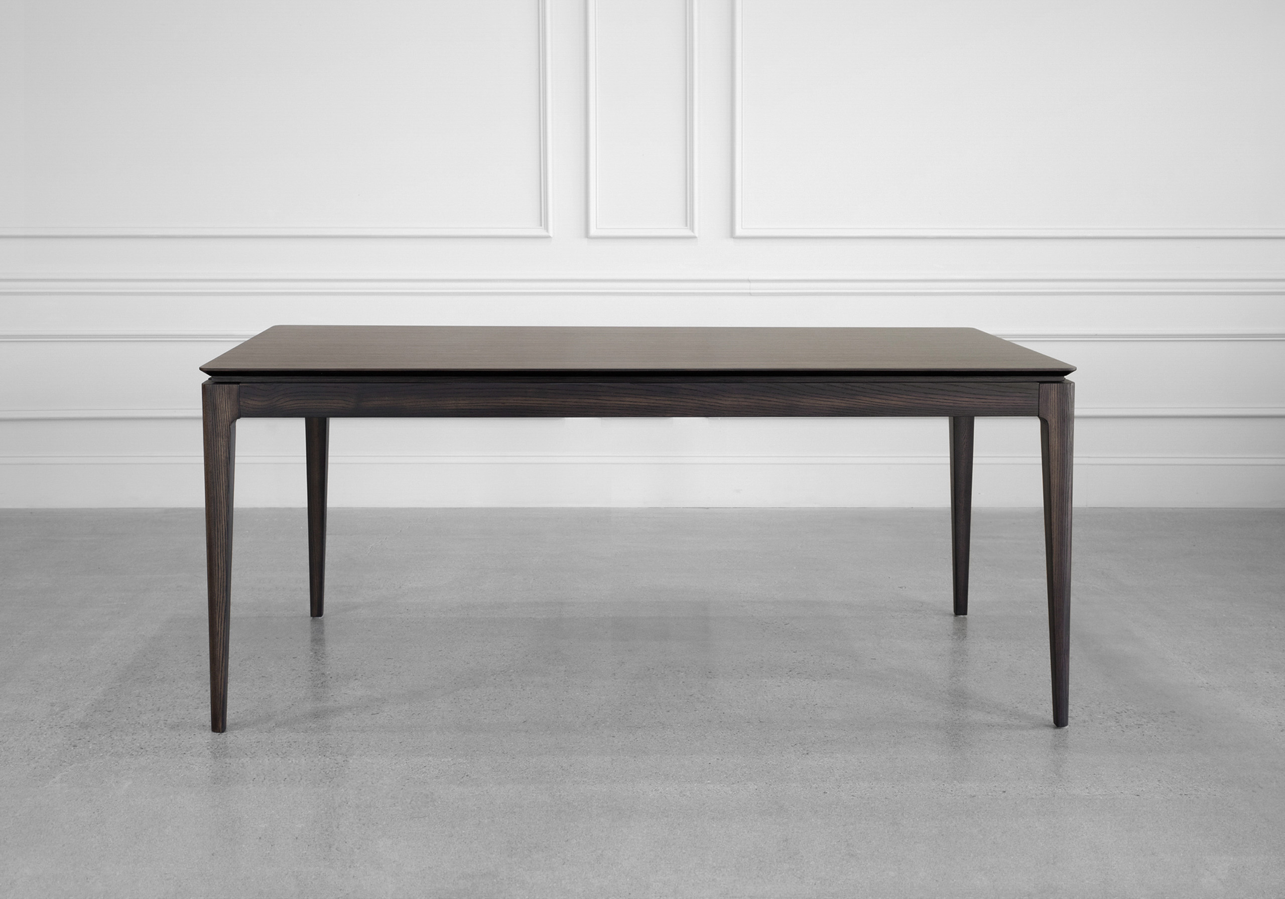 Alexander Smoked Oak Dining Table - Front