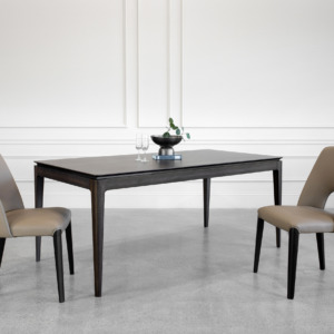 Alexander Smoked Oak Dining Table with Chairs Alexander Smoked Oak Dining Table with Chairs
