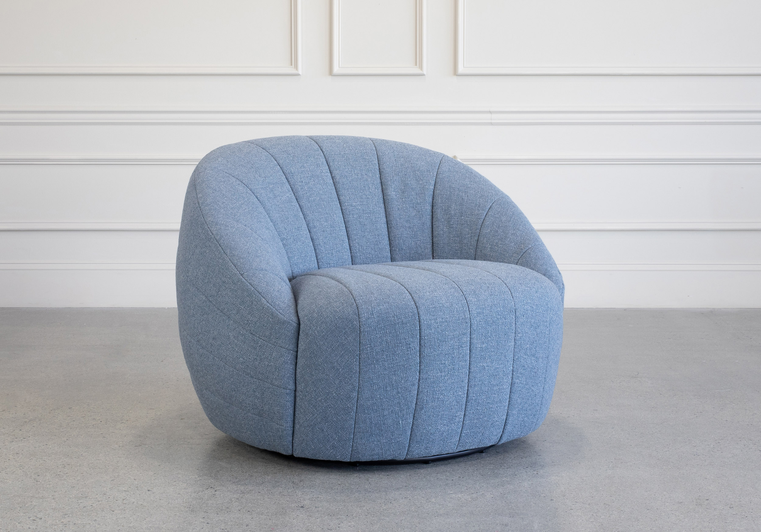 Alison Swivel Chair A360 CBlue Angle