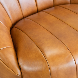 Alison Swivel Chair Tan Detail Alison Swivel Chair Tan Detail