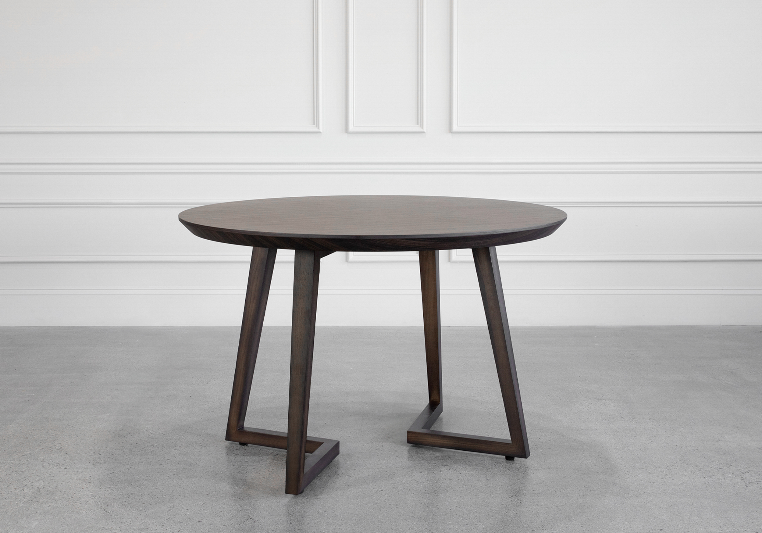 Harley Smoked Oak Dining Table - Angle