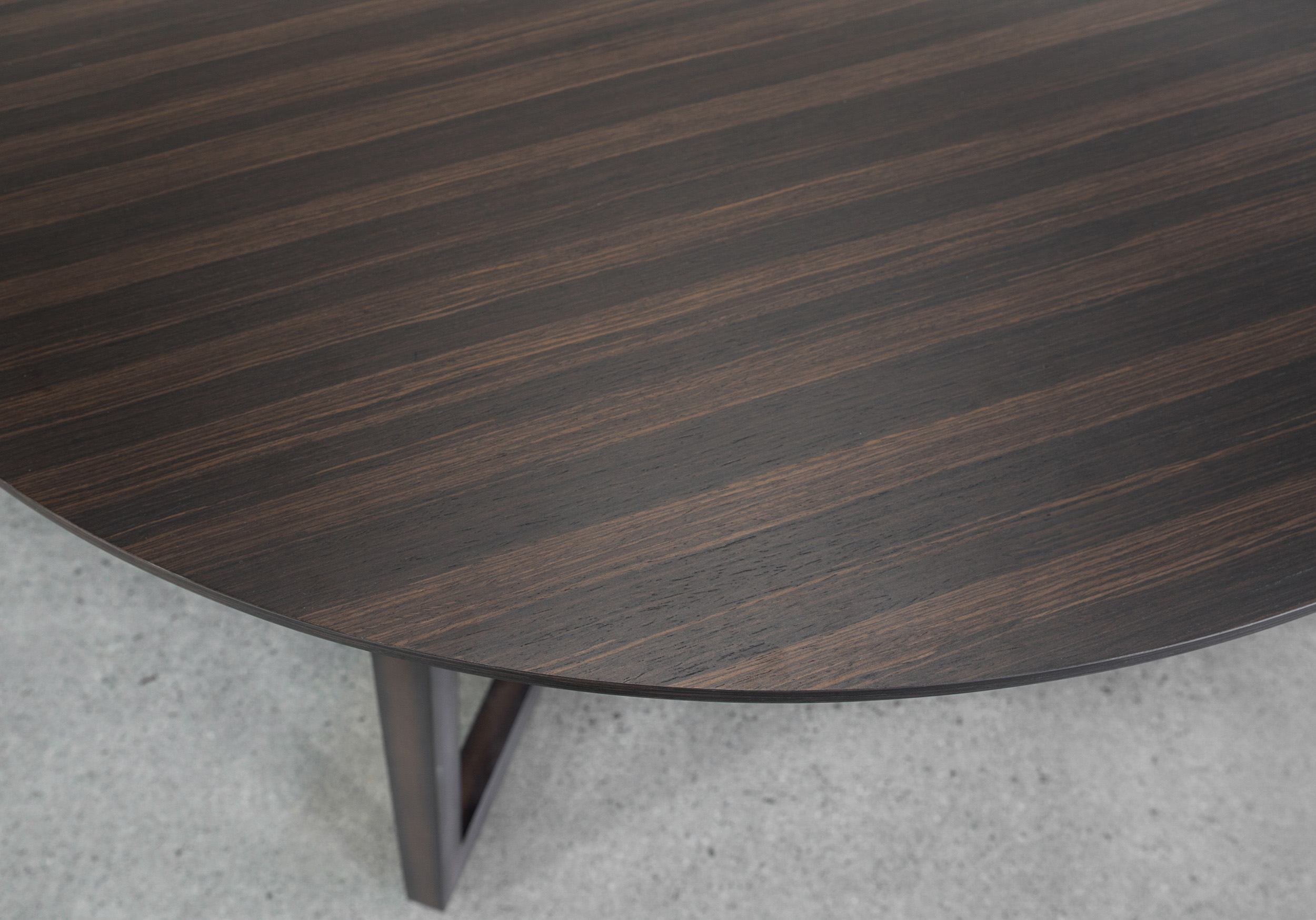 Harley Smoked Oak Dining Table - CloseUp Harley Smoked Oak Dining Table - CloseUp