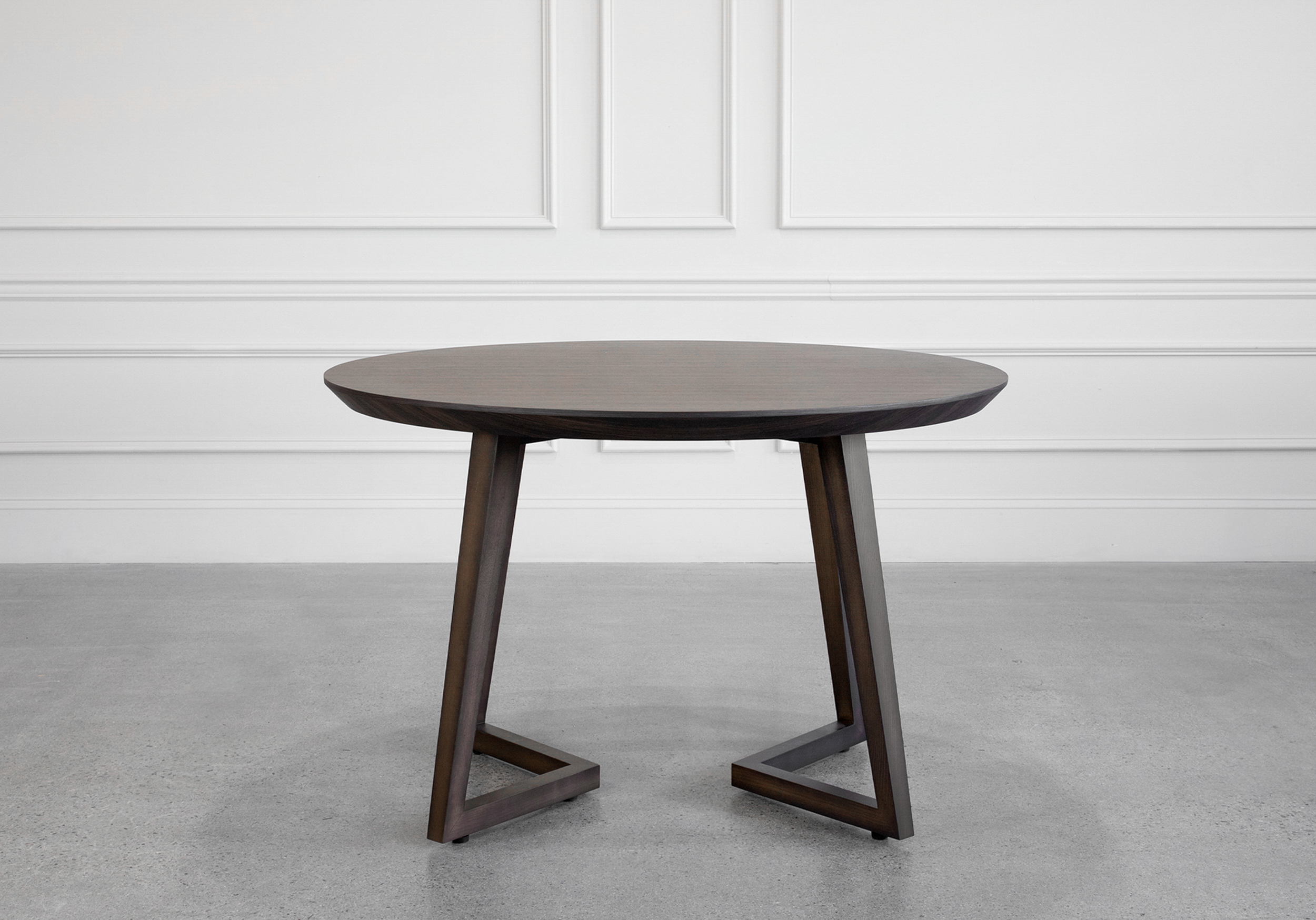 Harley Smoked Oak Dining Table - Front