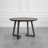 Harley Smoked Oak Dining Table Angle