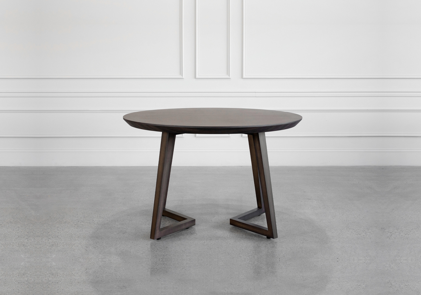 Harley Smoked Oak Dining Table Front
