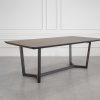 Hector Smoked Oak Dining Table - Angle