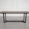 Hector Smoked Oak Dining Table - Front
