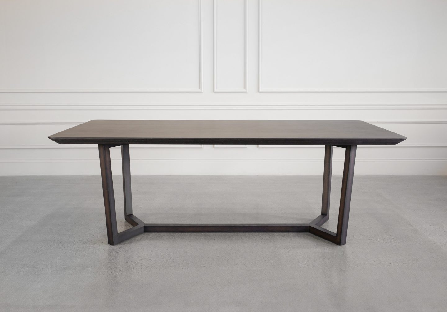 Hector Smoked Oak Dining Table - Front