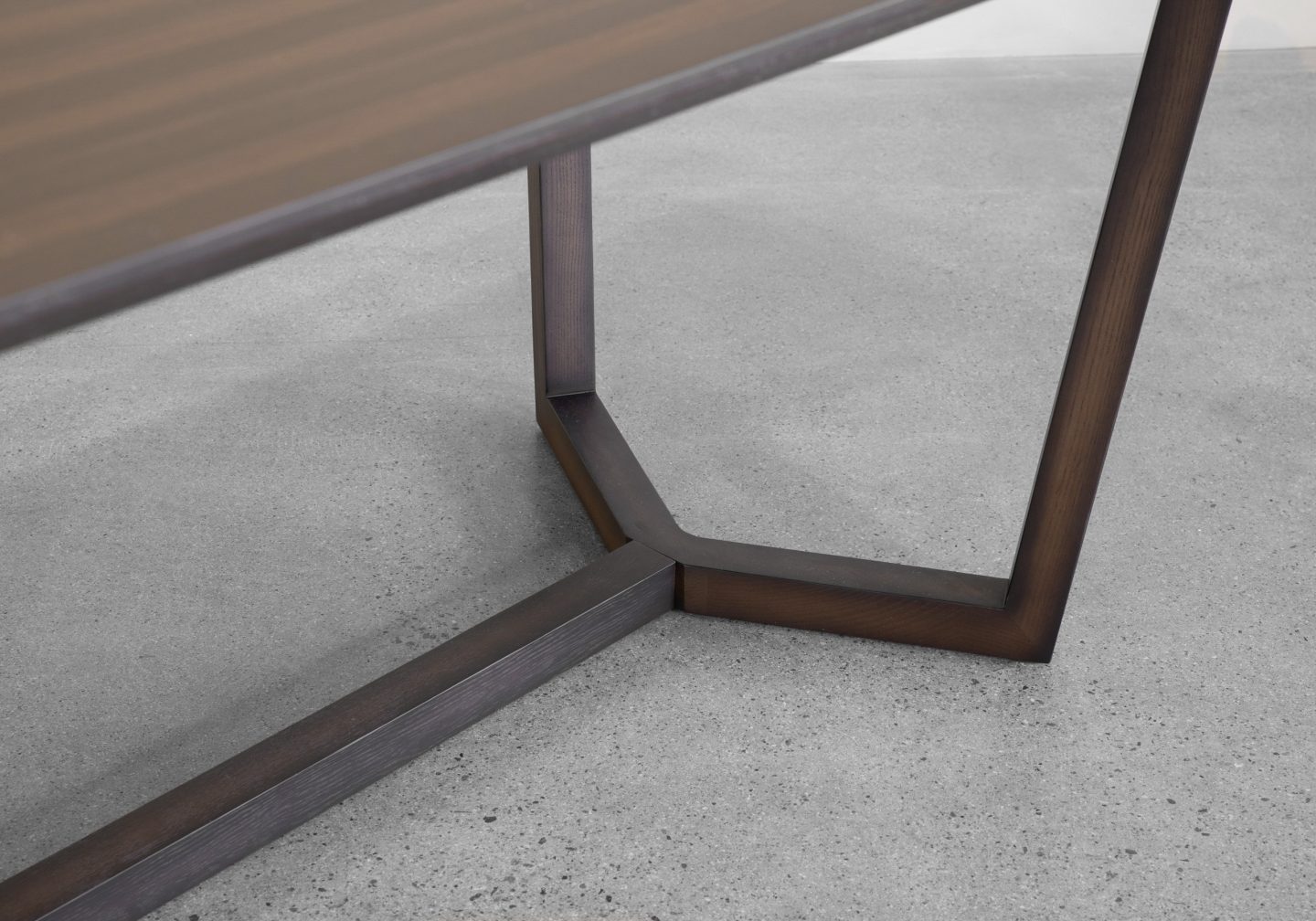 Hector Smoked Oak Dining Table - Legs