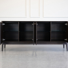 Lance Buffet Smoked Oak Front Open